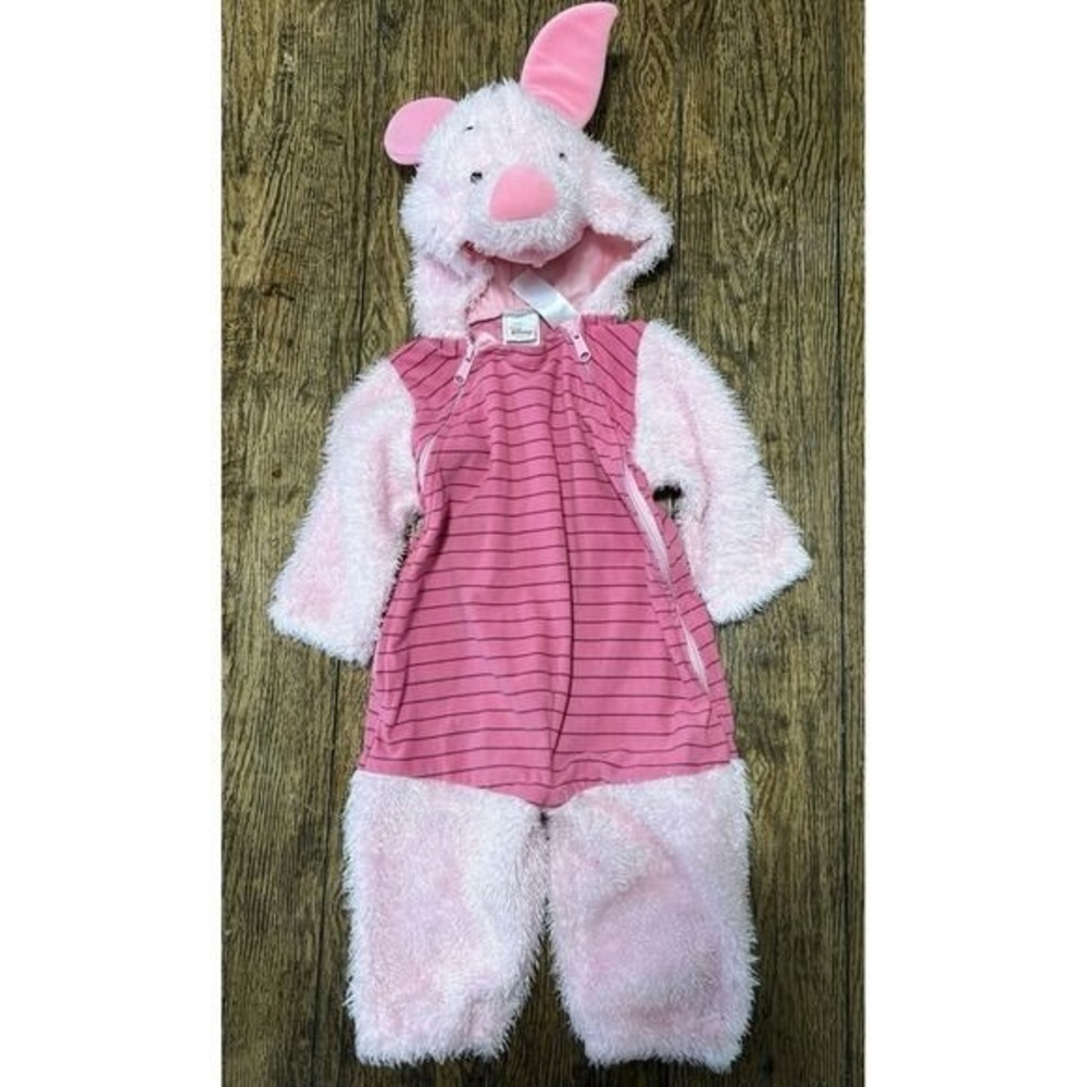 Vintage Disney Store Plush Piglet Costume 12 Months Halloween Y2K